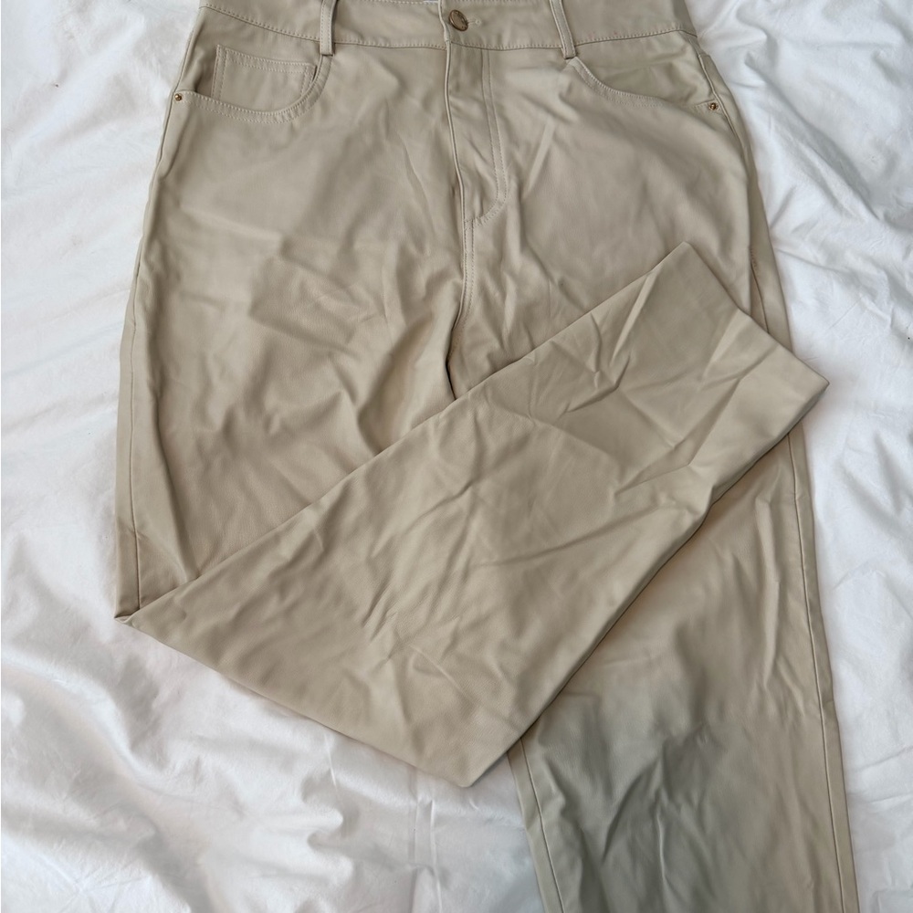 Women’s zara faux leather pants